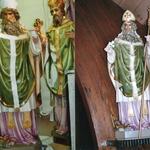 St. Patrick, before and after restoration.